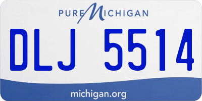 MI license plate DLJ5514