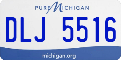MI license plate DLJ5516