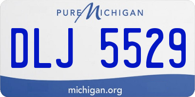 MI license plate DLJ5529