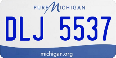 MI license plate DLJ5537