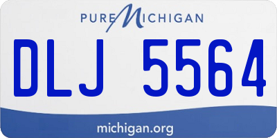 MI license plate DLJ5564
