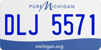 MI license plate DLJ5571