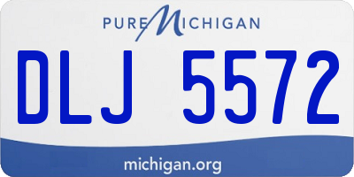 MI license plate DLJ5572