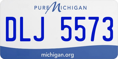 MI license plate DLJ5573