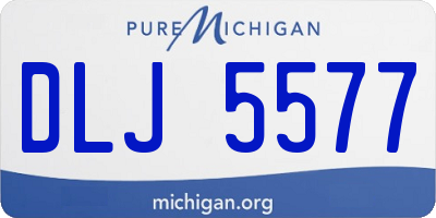 MI license plate DLJ5577