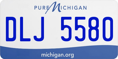 MI license plate DLJ5580
