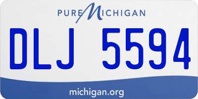 MI license plate DLJ5594