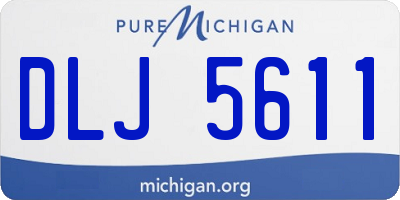 MI license plate DLJ5611