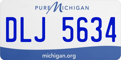 MI license plate DLJ5634
