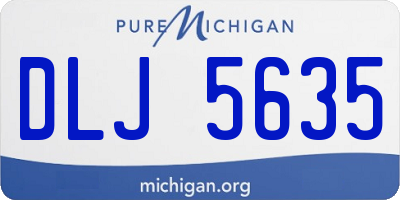 MI license plate DLJ5635