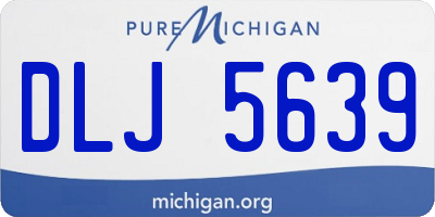 MI license plate DLJ5639