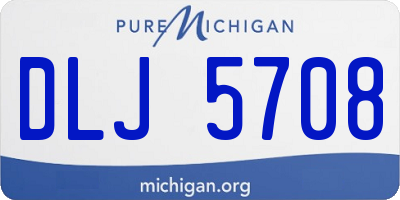 MI license plate DLJ5708