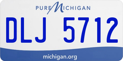 MI license plate DLJ5712