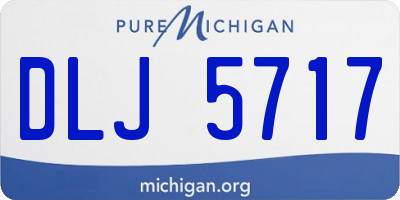 MI license plate DLJ5717