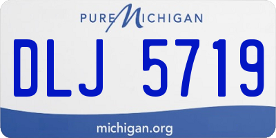 MI license plate DLJ5719
