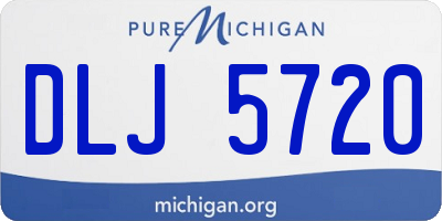 MI license plate DLJ5720