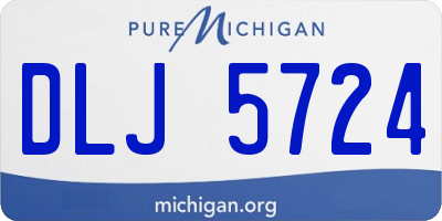 MI license plate DLJ5724