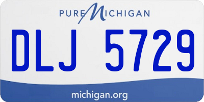 MI license plate DLJ5729