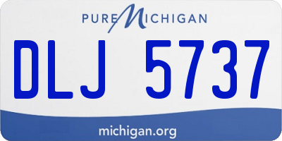 MI license plate DLJ5737