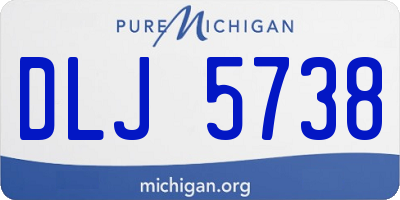 MI license plate DLJ5738