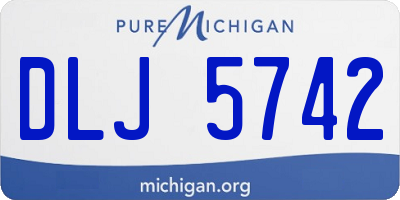MI license plate DLJ5742