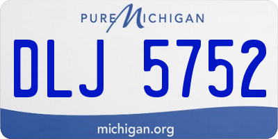MI license plate DLJ5752