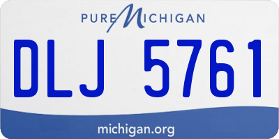 MI license plate DLJ5761