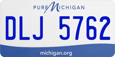 MI license plate DLJ5762