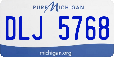 MI license plate DLJ5768