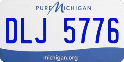 MI license plate DLJ5776