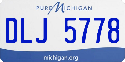 MI license plate DLJ5778