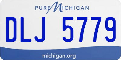MI license plate DLJ5779