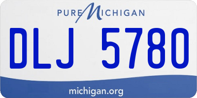 MI license plate DLJ5780