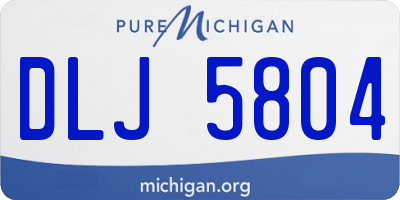 MI license plate DLJ5804