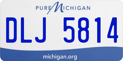 MI license plate DLJ5814
