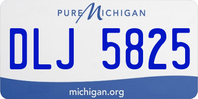MI license plate DLJ5825