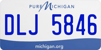 MI license plate DLJ5846