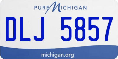 MI license plate DLJ5857