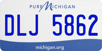 MI license plate DLJ5862