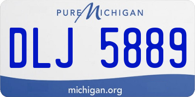 MI license plate DLJ5889