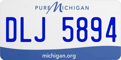 MI license plate DLJ5894