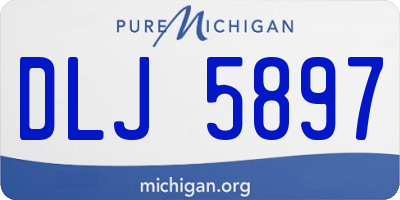 MI license plate DLJ5897