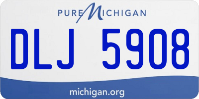 MI license plate DLJ5908