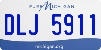 MI license plate DLJ5911