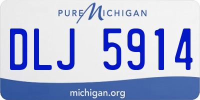 MI license plate DLJ5914