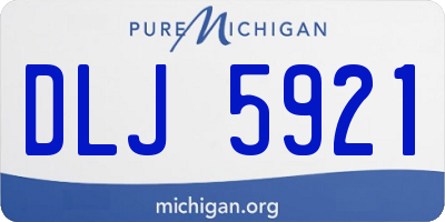 MI license plate DLJ5921