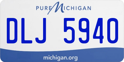 MI license plate DLJ5940