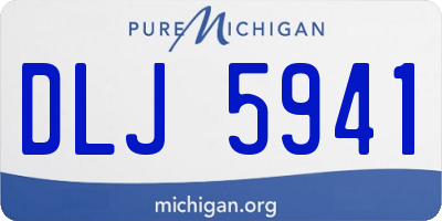 MI license plate DLJ5941