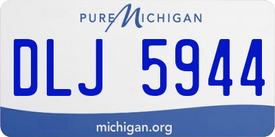 MI license plate DLJ5944