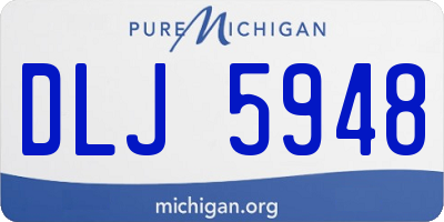 MI license plate DLJ5948